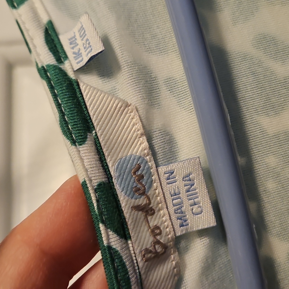 Boden Green and White Patterned Midi Dress - Picture 3 of 3